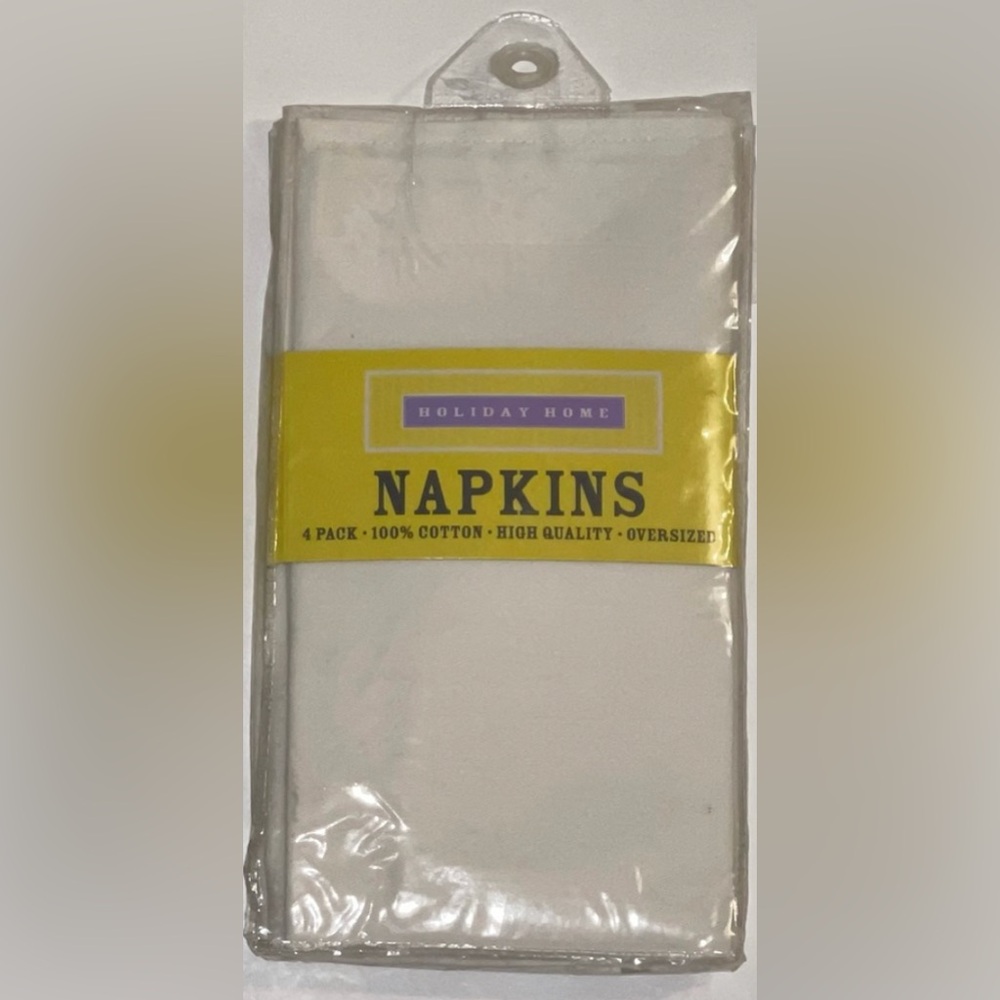 Holiday Home Cloth Napkins, 1 Sets, 4 Napkins